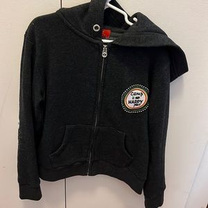 Butter girls fleece zip front hoodie